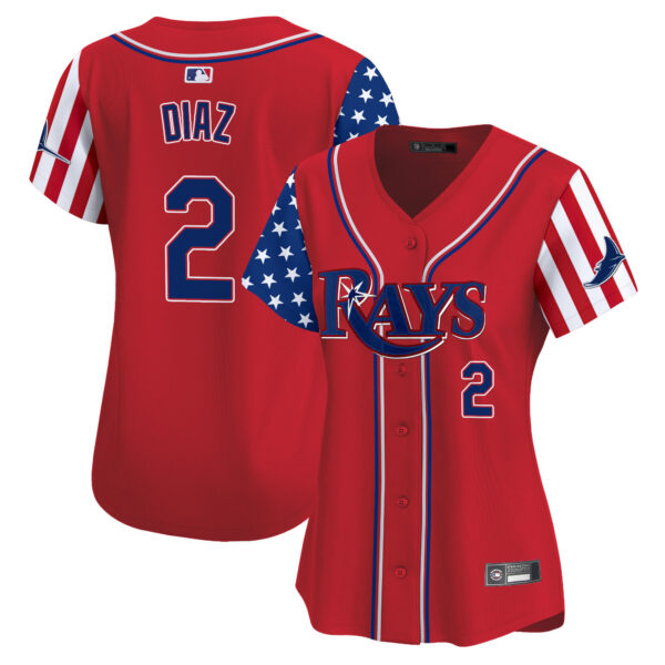 Women's Tampa Bay Rays 2025 Independence Day Vapor Premier Limited Jersey - All Stitched - Image 10