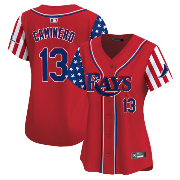 Women's Tampa Bay Rays 2025 Independence Day Vapor Premier Limited Jersey - All Stitched - Image 12
