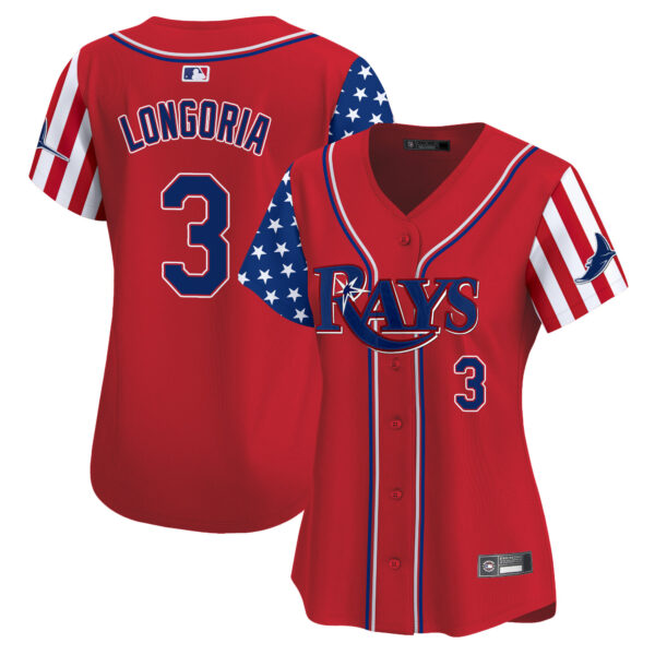 Women's Tampa Bay Rays 2025 Independence Day Vapor Premier Limited Jersey - All Stitched - Image 14