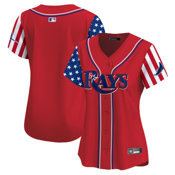 Women's Tampa Bay Rays 2025 Independence Day Vapor Premier Limited Jersey - All Stitched - Image 16