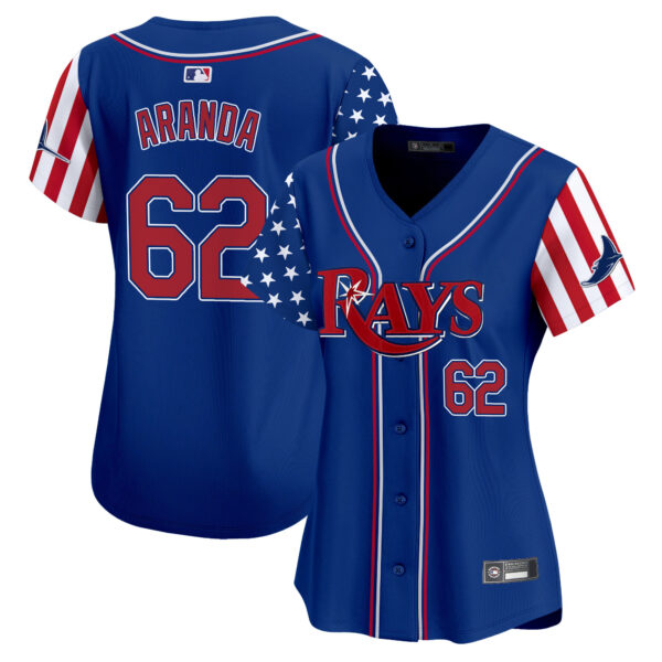 Women's Tampa Bay Rays 2025 Independence Day Vapor Premier Limited Jersey - All Stitched - Image 17