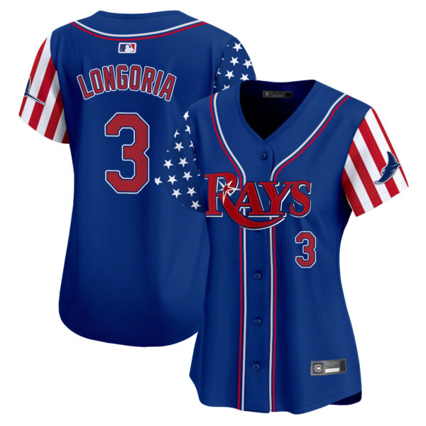 Women's Tampa Bay Rays 2025 Independence Day Vapor Premier Limited Jersey - All Stitched - Image 22