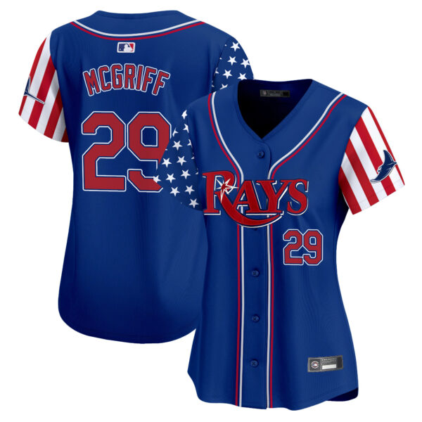 Women's Tampa Bay Rays 2025 Independence Day Vapor Premier Limited Jersey - All Stitched - Image 23