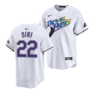 Customized Tampa Bay Devil Rays White Jersey - All Stitched