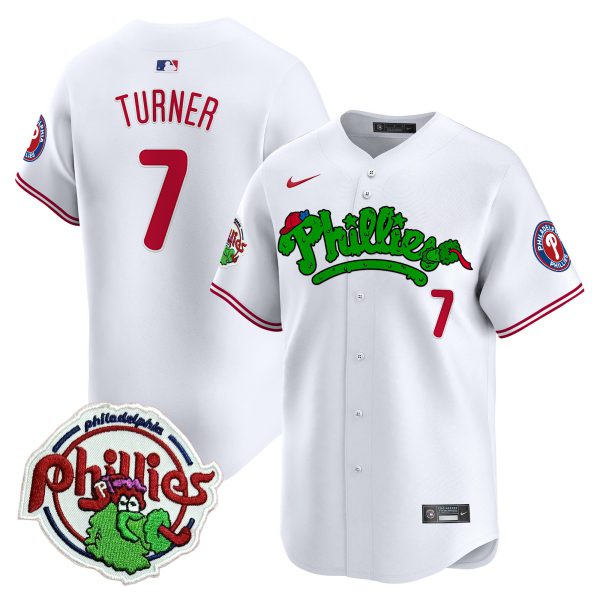 Youth's Phillies Phanatic Patch Vapor Premier Limited Jersey V2 - All Stitched - Image 3