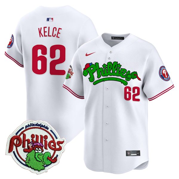 Youth's Phillies Phanatic Patch Vapor Premier Limited Jersey V2 - All Stitched - Image 6