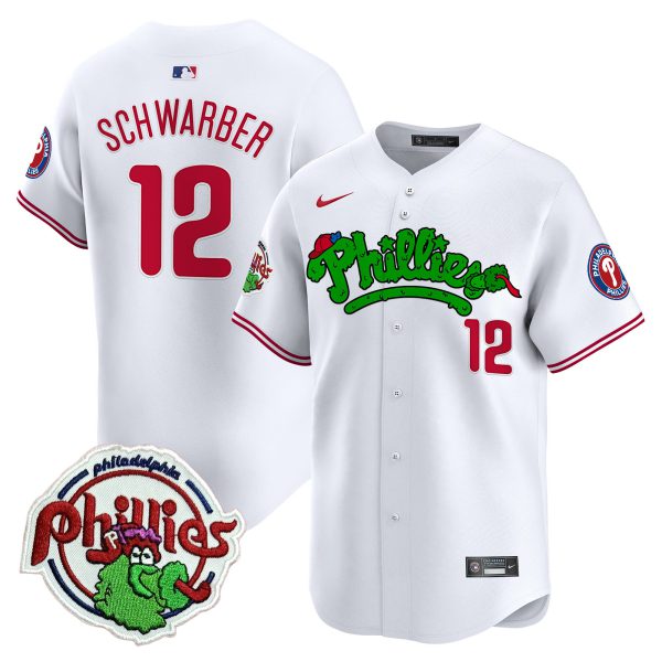 Youth's Phillies Phanatic Patch Vapor Premier Limited Jersey V2 - All Stitched - Image 7