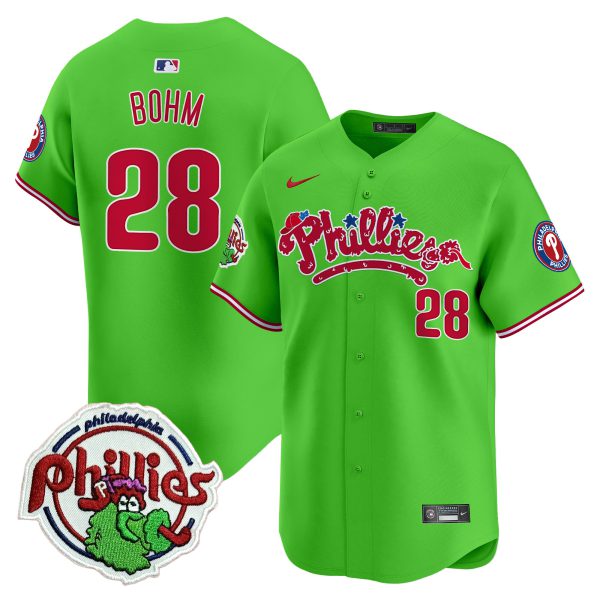 Youth's Phillies Phanatic Patch Vapor Premier Limited Jersey V2 - All Stitched - Image 11