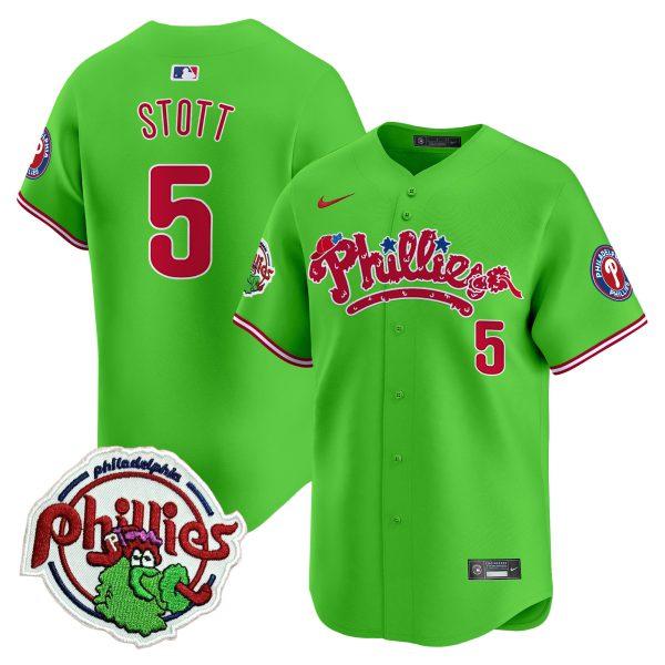 Youth's Phillies Phanatic Patch Vapor Premier Limited Jersey V2 - All Stitched - Image 13