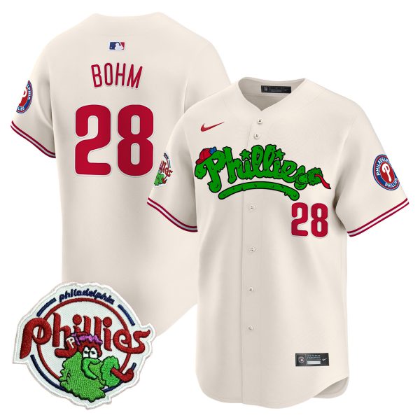 Youth's Phillies Phanatic Patch Vapor Premier Limited Jersey V2 - All Stitched - Image 20