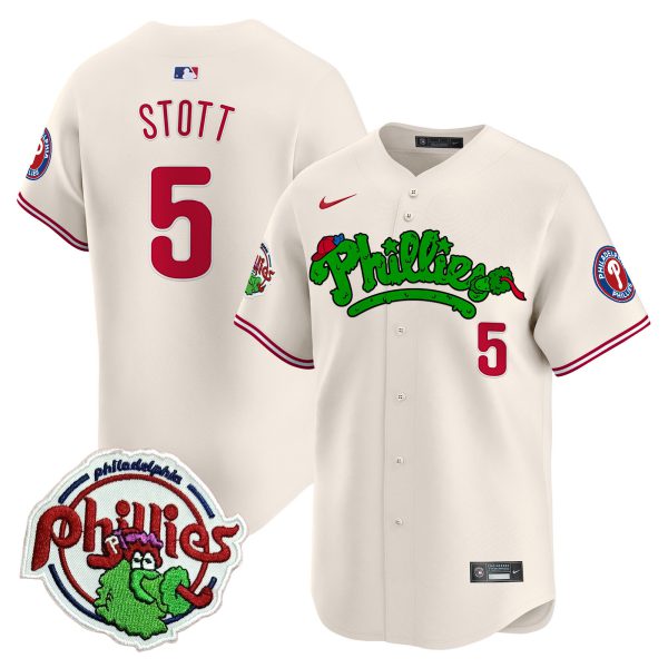 Youth's Phillies Phanatic Patch Vapor Premier Limited Jersey V2 - All Stitched - Image 22