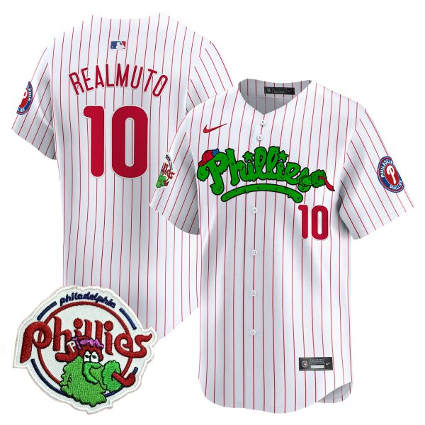 Youth's Phillies Phanatic Patch Vapor Premier Limited Jersey V2 - All Stitched - Image 32