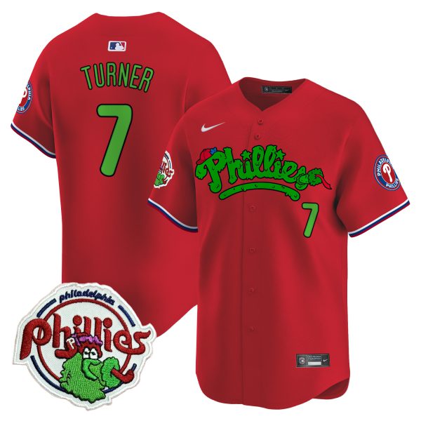 Youth's Phillies Phanatic Patch Vapor Premier Limited Jersey V2 - All Stitched - Image 39