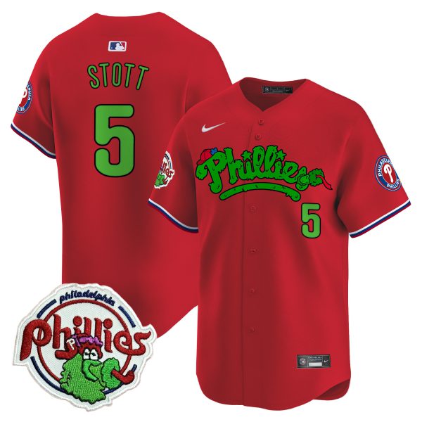 Youth's Phillies Phanatic Patch Vapor Premier Limited Jersey V2 - All Stitched - Image 40