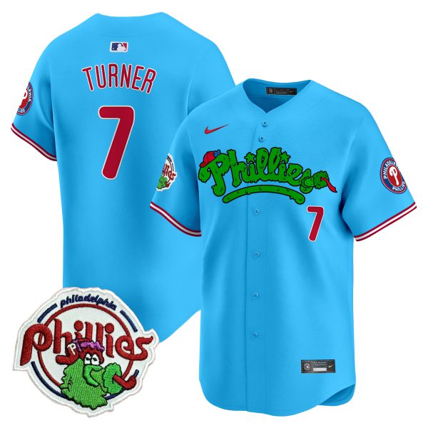 Youth's Phillies Phanatic Patch Vapor Premier Limited Jersey V2 - All Stitched - Image 48