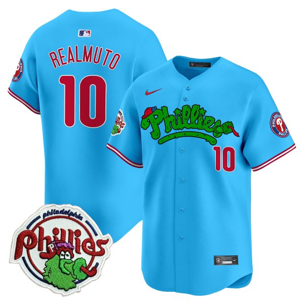 Youth's Phillies Phanatic Patch Vapor Premier Limited Jersey V2 - All Stitched - Image 50