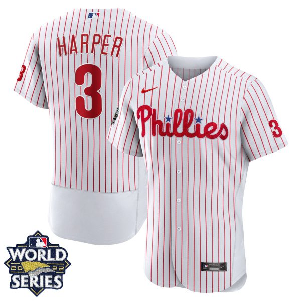 Youth's Philadelphia Phillies 2022 World Series Home Player Jersey - All Stitched - Image 4