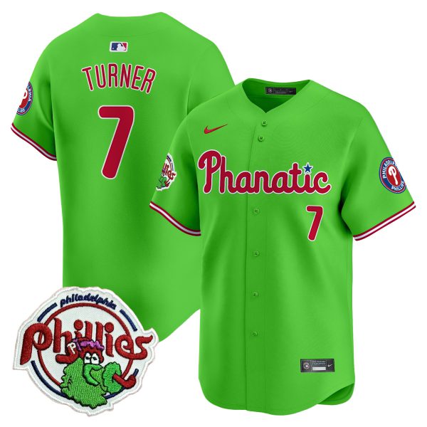 Youth's Phillies Phanatic Patch Vapor Premier Limited Jersey - All Stitched - Image 3