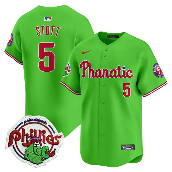 Youth's Phillies Phanatic Patch Vapor Premier Limited Jersey - All Stitched - Image 4