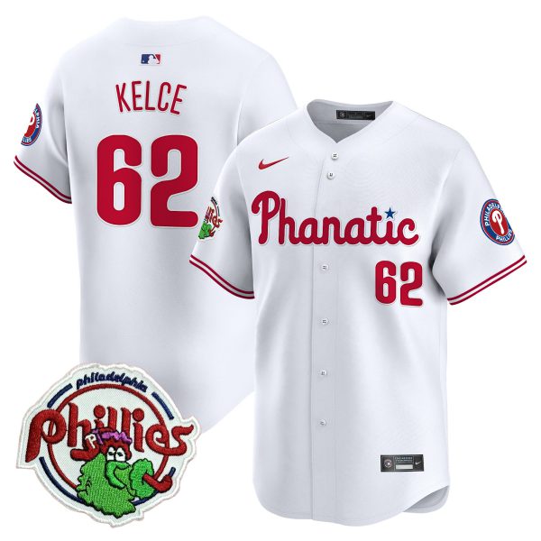 Youth's Phillies Phanatic Patch Vapor Premier Limited Jersey - All Stitched - Image 15