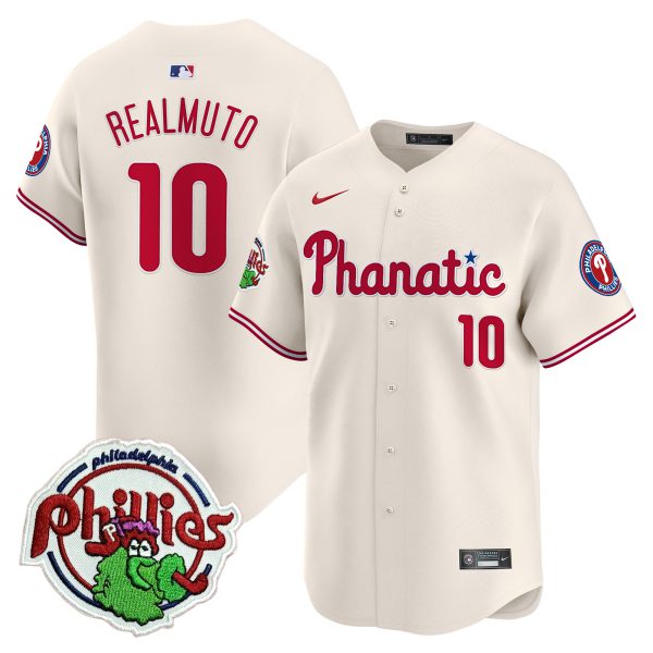Youth's Phillies Phanatic Patch Vapor Premier Limited Jersey - All Stitched - Image 23