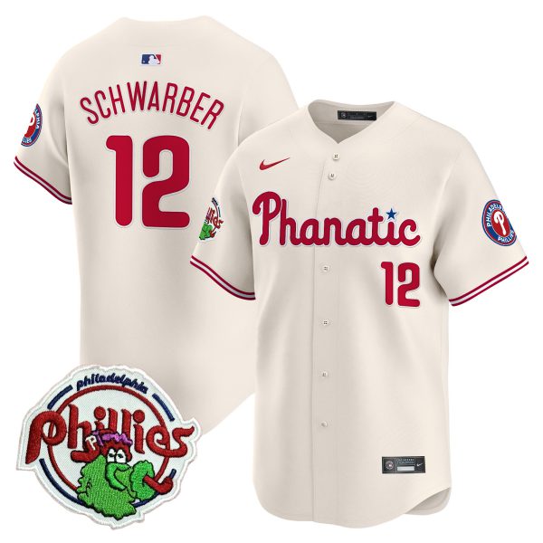 Youth's Phillies Phanatic Patch Vapor Premier Limited Jersey - All Stitched - Image 25