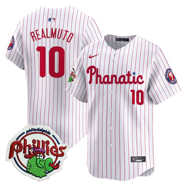 Youth's Phillies Phanatic Patch Vapor Premier Limited Jersey - All Stitched - Image 32