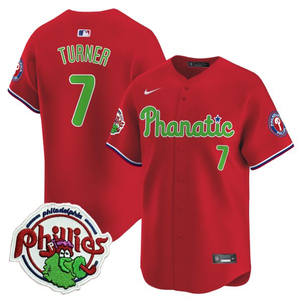 Youth's Phillies Phanatic Patch Vapor Premier Limited Jersey - All Stitched - Image 39