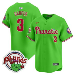 Youth's Phillies Phanatic Patch Vapor Premier Limited Jersey - All Stitched