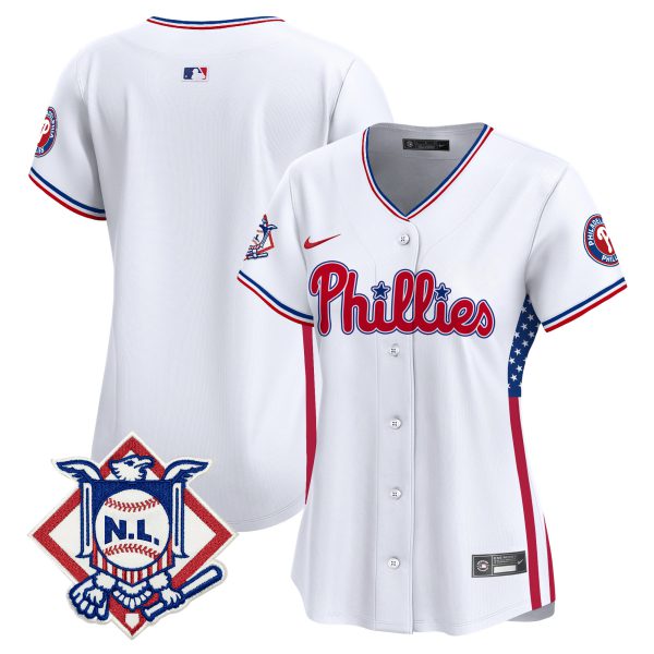 Women's Phillies 2024 Fourth of July Vapor Premier Limited Jersey V4 - All Stitched - Image 8