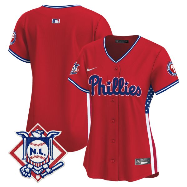 Women's Phillies 2024 Fourth of July Vapor Premier Limited Jersey V4 - All Stitched - Image 16