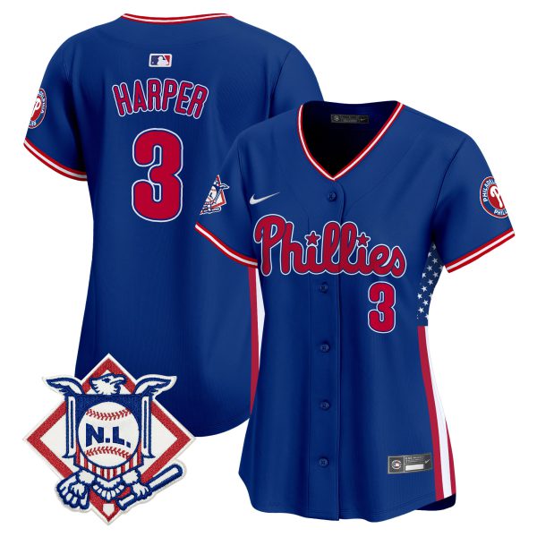 Women's Phillies 2024 Fourth of July Vapor Premier Limited Jersey V4 - All Stitched - Image 17