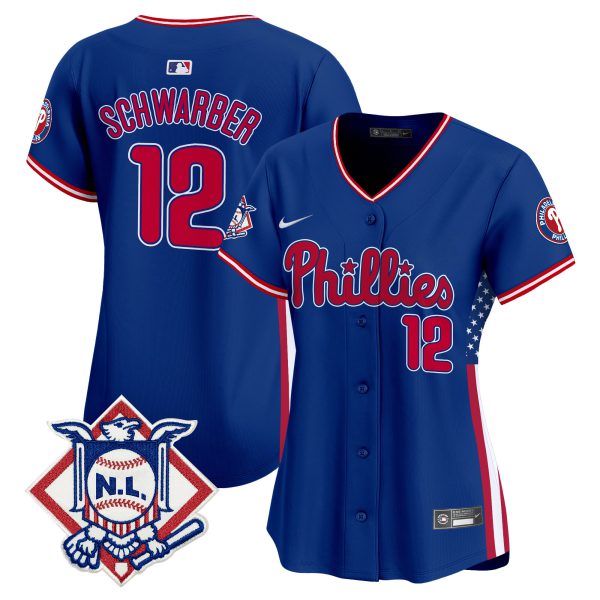 Women's Phillies 2024 Fourth of July Vapor Premier Limited Jersey V4 - All Stitched - Image 23