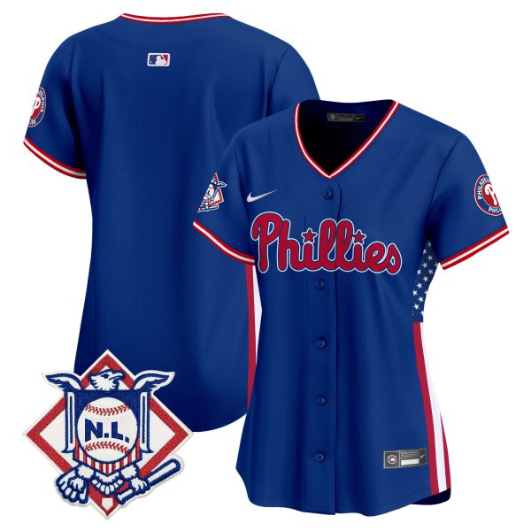 Women's Phillies 2024 Fourth of July Vapor Premier Limited Jersey V4 - All Stitched - Image 24