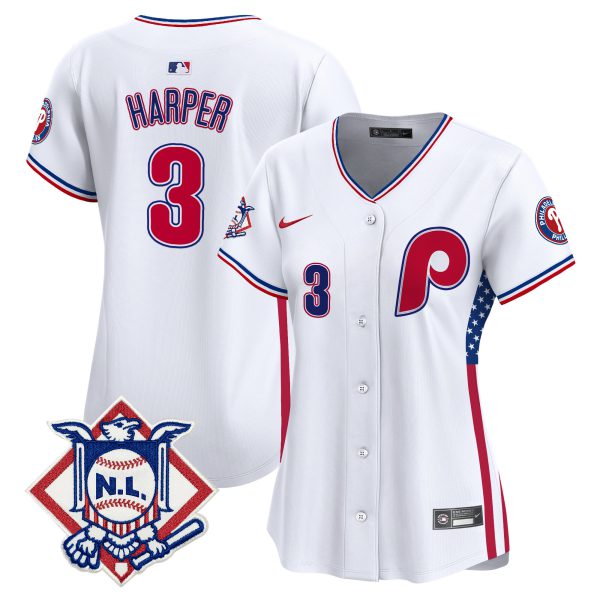 Women's Phillies 2024 Fourth of July Vapor Premier Limited Jersey V4 - All Stitched - Image 33