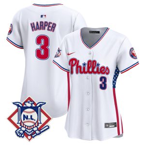 Women's Phillies 2024 Fourth of July Vapor Premier Limited Jersey V4 - All Stitched