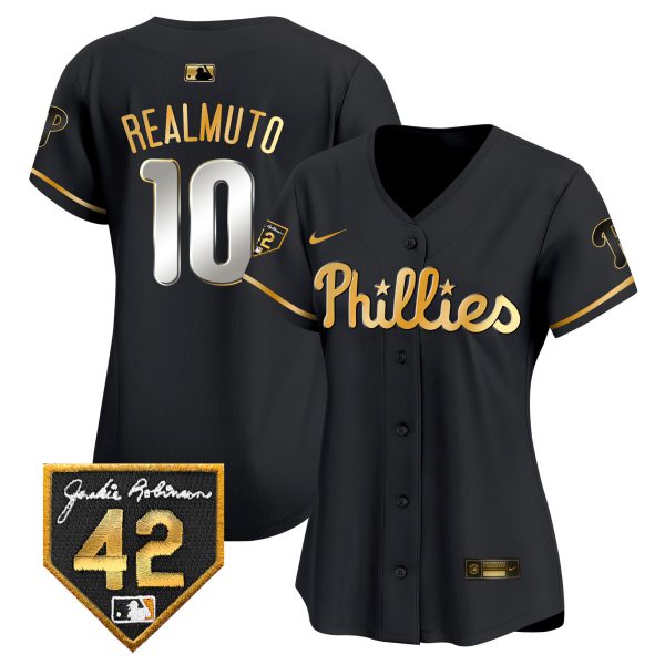 Women's Phillies 2024 Jackie Robinson Patch Vapor Premier Limited Jersey - All Stitched - Image 6