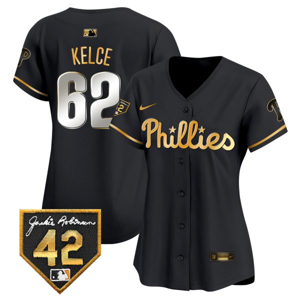 Women's Phillies 2024 Jackie Robinson Patch Vapor Premier Limited Jersey - All Stitched - Image 7