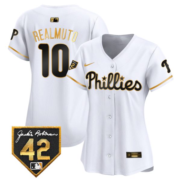 Women's Phillies 2024 Jackie Robinson Patch Vapor Premier Limited Jersey - All Stitched - Image 14