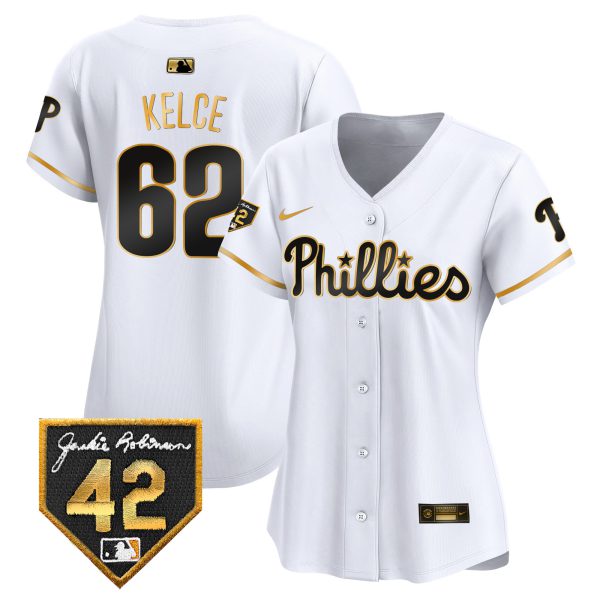 Women's Phillies 2024 Jackie Robinson Patch Vapor Premier Limited Jersey - All Stitched - Image 15