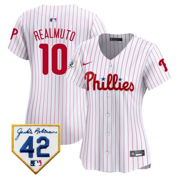 Women's Phillies 2024 Jackie Robinson Patch Vapor Premier Limited Jersey - All Stitched - Image 30