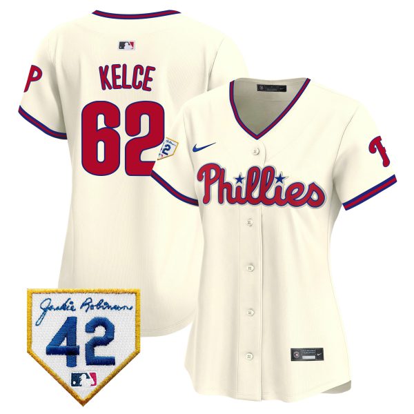 Women's Phillies 2024 Jackie Robinson Patch Vapor Premier Limited Jersey - All Stitched - Image 39