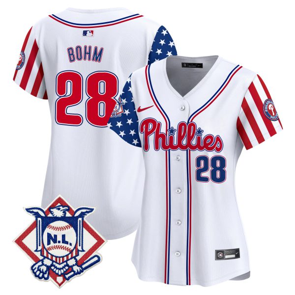 Women's Phillies 2024 Fourth of July Vapor Premier Limited Jersey V2 - All Stitched - Image 2