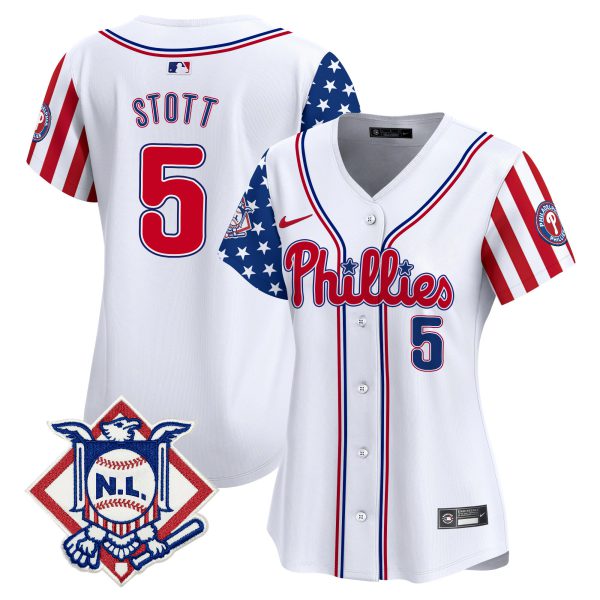 Women's Phillies 2024 Fourth of July Vapor Premier Limited Jersey V2 - All Stitched - Image 4
