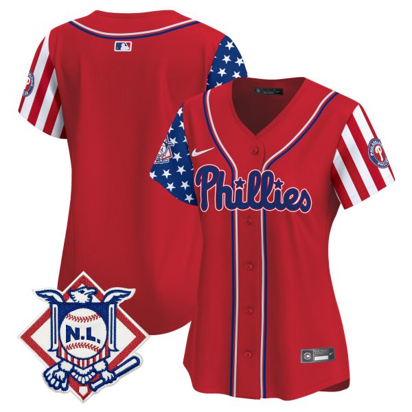 Women's Phillies 2024 Fourth of July Vapor Premier Limited Jersey V2 - All Stitched - Image 16