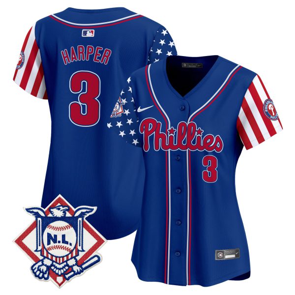 Women's Phillies 2024 Fourth of July Vapor Premier Limited Jersey V2 - All Stitched - Image 17