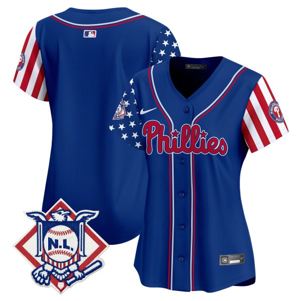 Women's Phillies 2024 Fourth of July Vapor Premier Limited Jersey V2 - All Stitched - Image 24