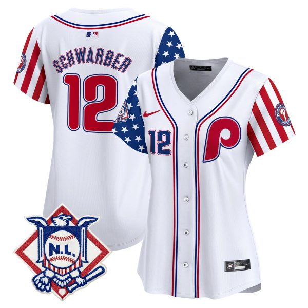 Women's Phillies 2024 Fourth of July Vapor Premier Limited Jersey V2 - All Stitched - Image 31
