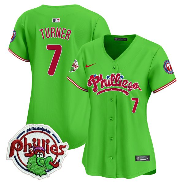 Women's Phillies Phanatic Patch Vapor Premier Limited Jersey V2 - All Stitched - Image 12