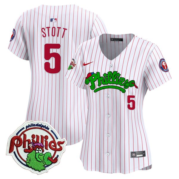 Women's Phillies Phanatic Patch Vapor Premier Limited Jersey V2 - All Stitched - Image 22